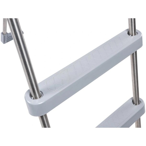 Poolstige De Luxe rustfrit st&aring;l 1,23m Azuro